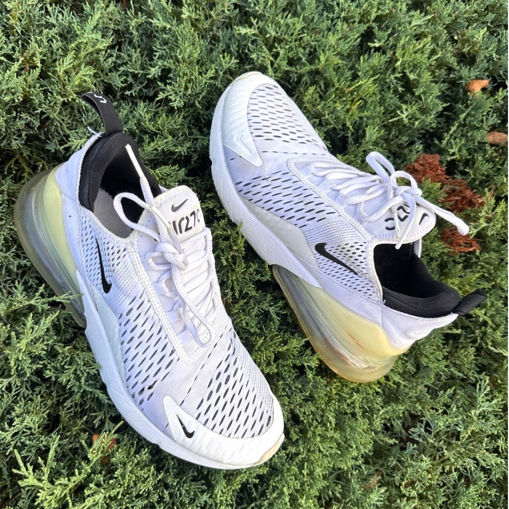 Nike Air Max 270 Women's Athletic Shoes Size 9 White